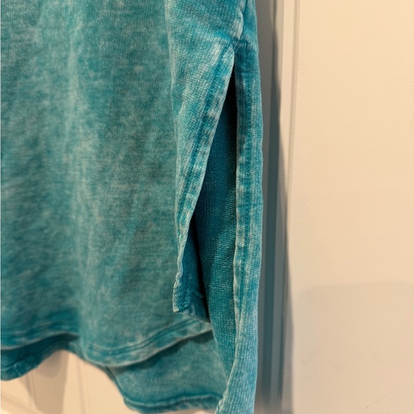 Zenana Mineral Wash Cuffed Sleeve Shirt - Picture 4 of 4